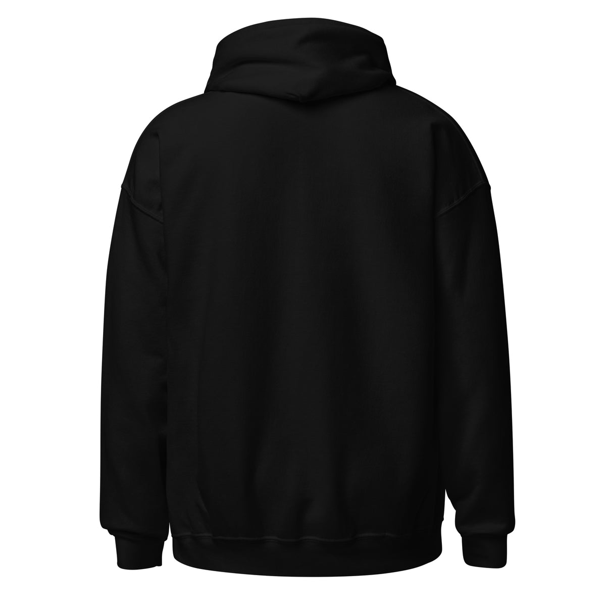 Dachshund AI art design on Black hoodie - Back view