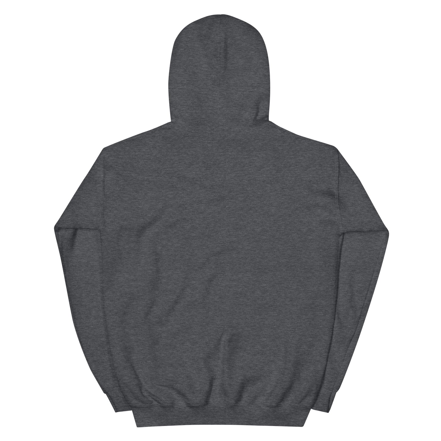 Bigfoot Spirit Animal Hoodie AI art design on Dark Heather Gildan hoodie - Back view
