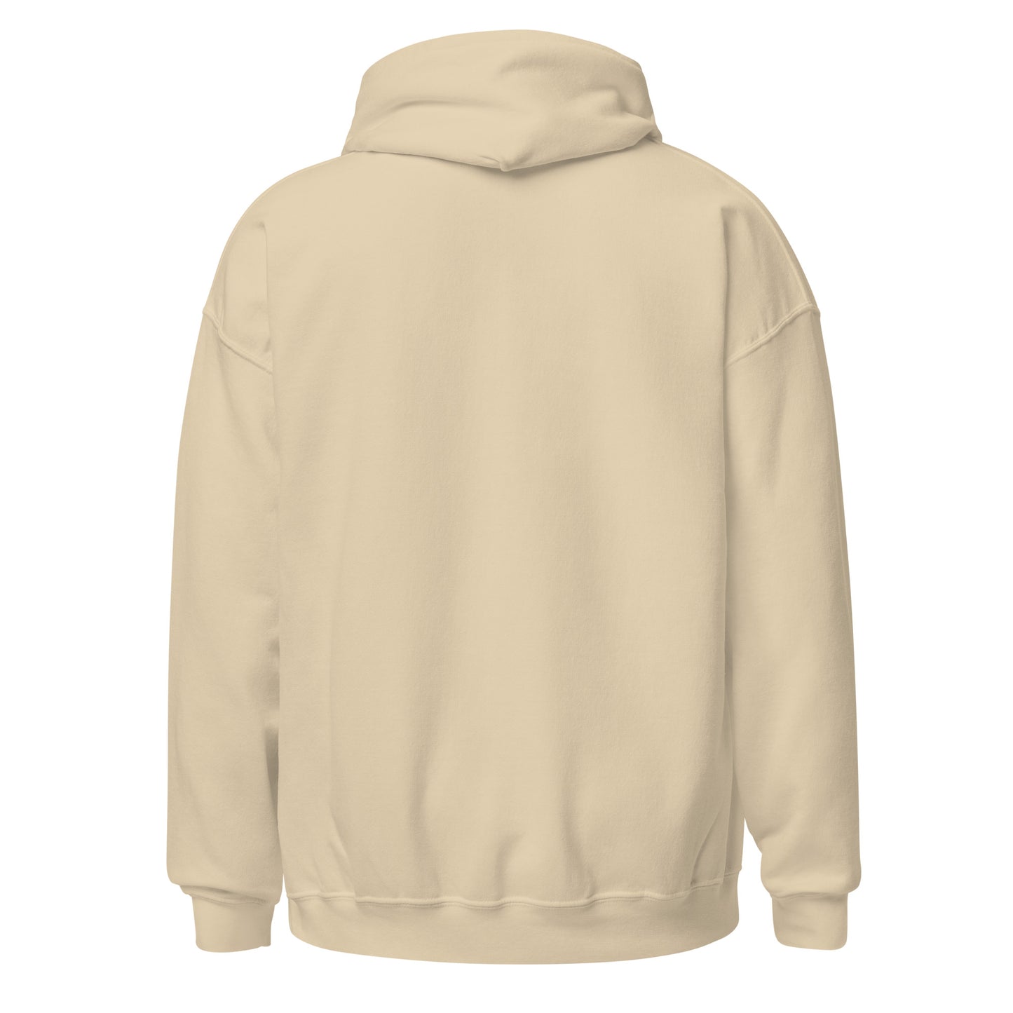 Dachshund AI art design on Sand hoodie - Back view