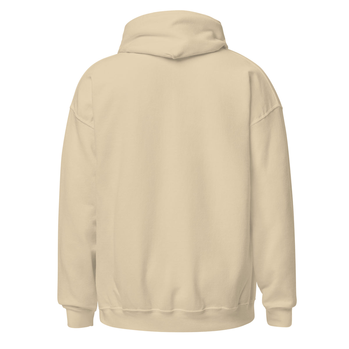 Dachshund AI art design on Sand hoodie - Back view