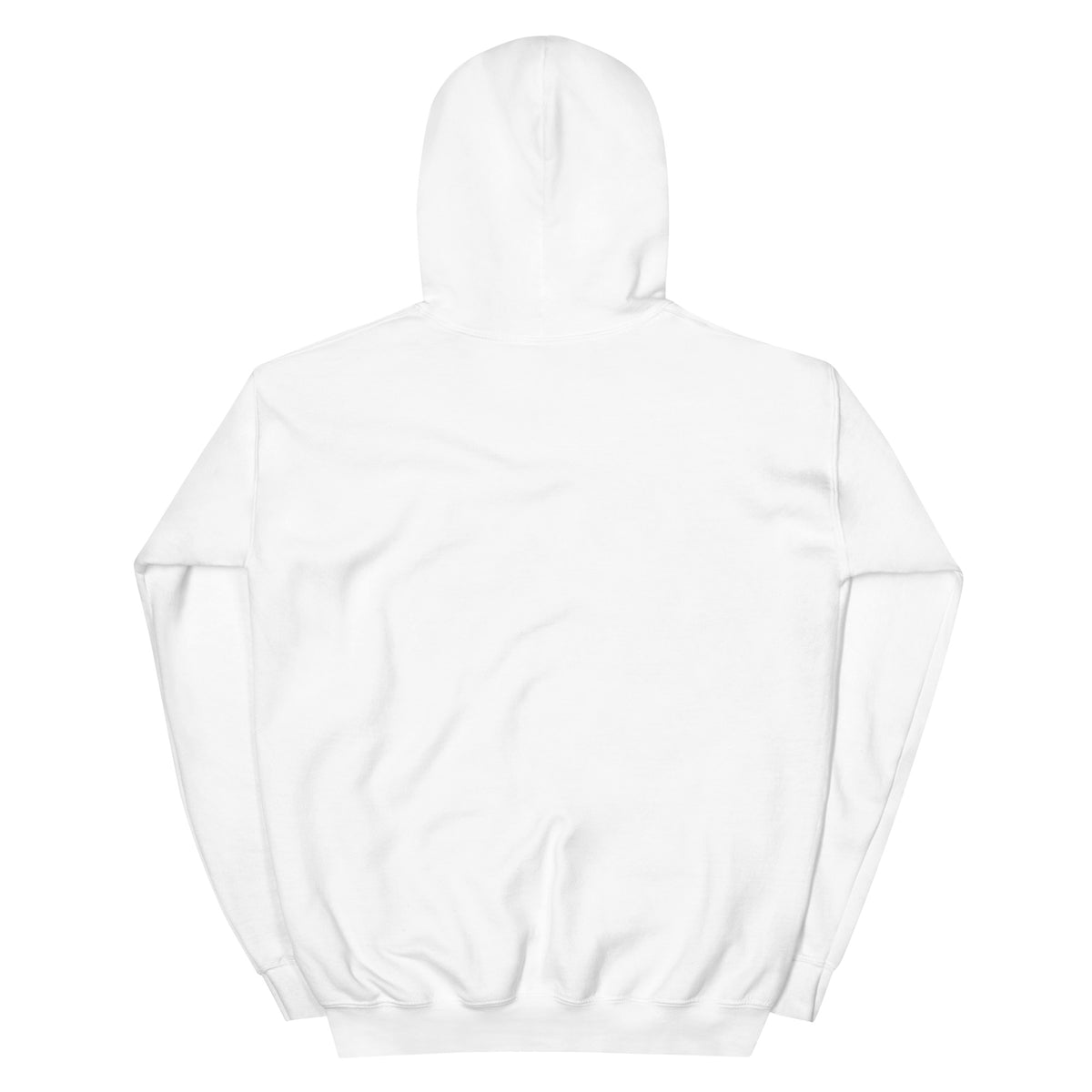 Bigfoot Spirit Animal Hoodie AI art design on White Gildan hoodie - Back view
